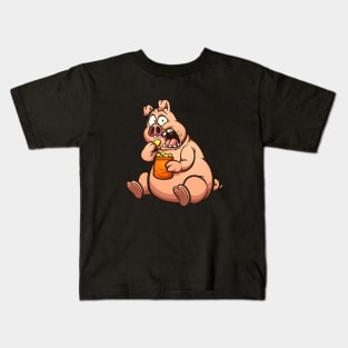 Greedy pig Kids T-Shirt